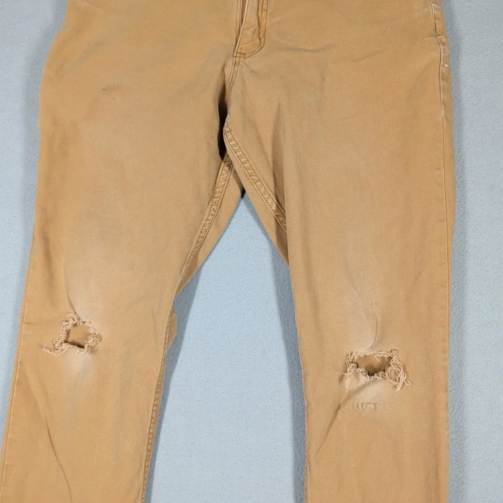 Carhartt Work‎ Pant Mens 31x32 Tan Rugged Flex Relaxed Fit BN2517-M Distressed